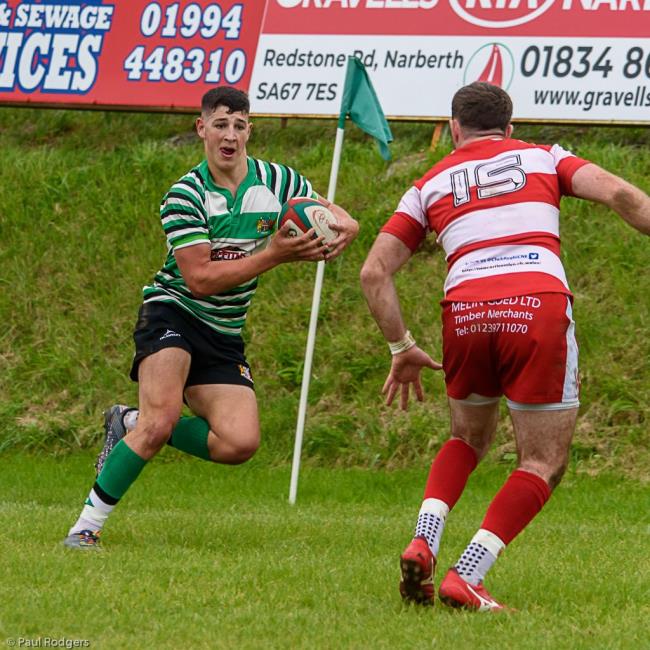 Jac Howells in action for Whitland - pic Paul Rodgers